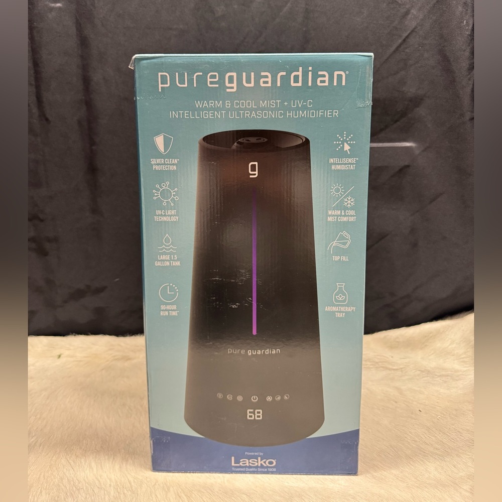 PureGuardian Ultrasonic Humidifier - Black